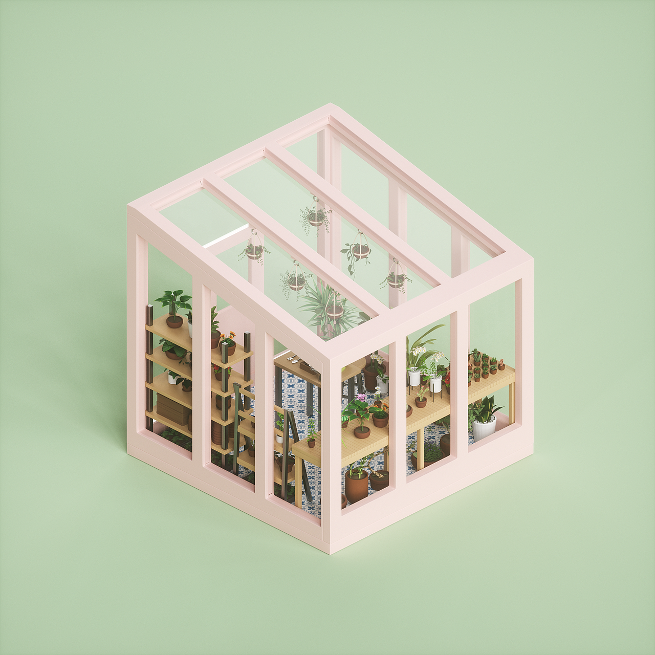 三维蜂巢行动-小小温室花园（图ZMzIzNDQxMTAw） - 场景 - 站酷设计师Ivy_Shao原创素材 - 站酷ZCOOL