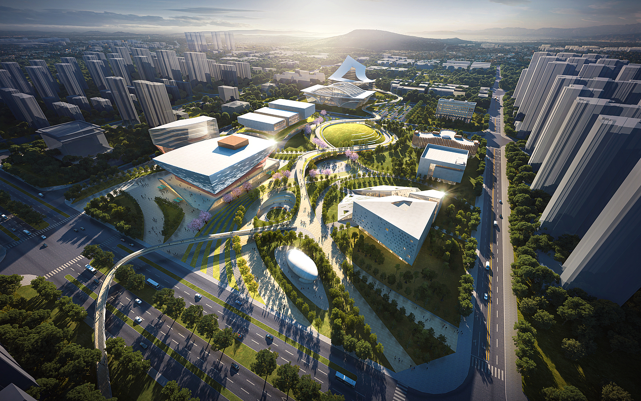 建筑室外效果图（图ZMzY2NDA2MjYw） - 建筑/空间 - 站酷设计师ASK_GZ原创素材 - 站酷ZCOOL