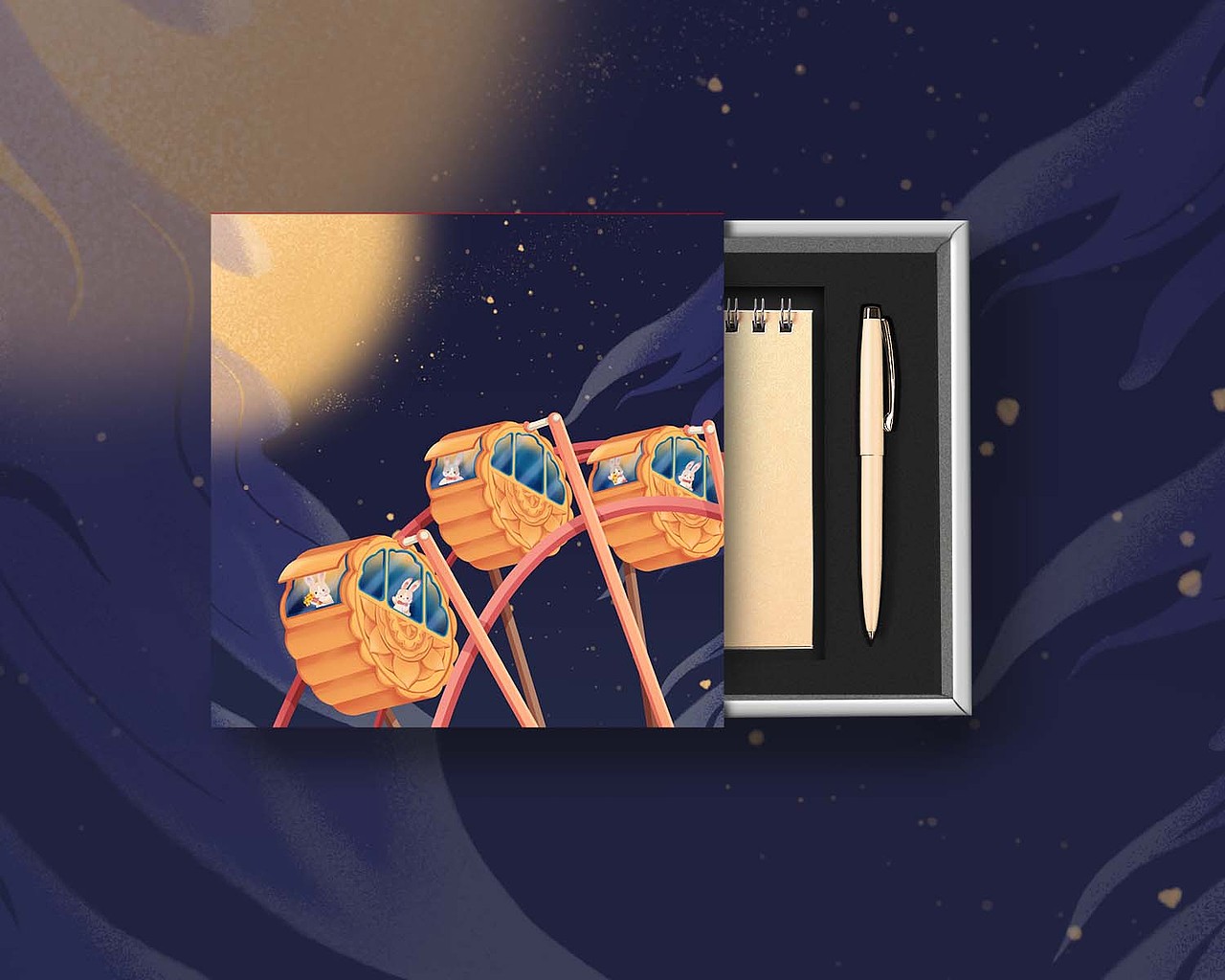 原创插画 | 中秋 花好月圆（图ZMzM5OTY3MjU2） - 商业插画 - 站酷设计师画师晓婷原创素材 - 站酷ZCOOL