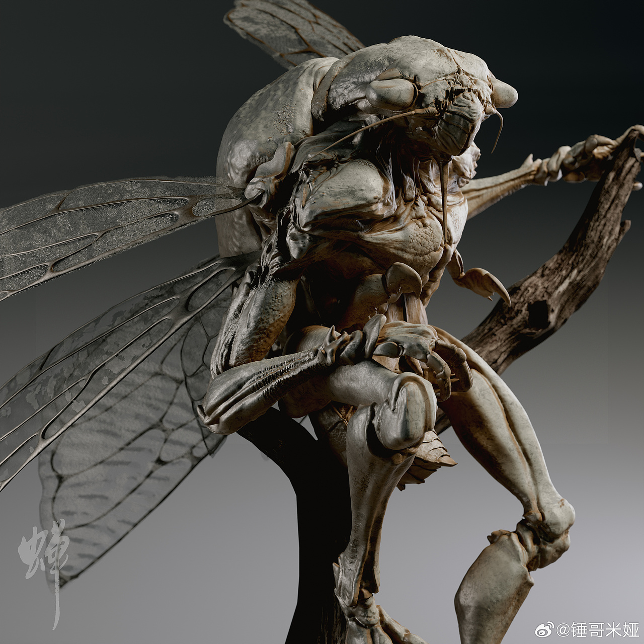 学员：锤哥米娅 的zbrush生物雕刻作业练习（图ZMzcwODAxOTIw） - 概念设定 - 站酷设计师盘古的声音原创素材 - 站酷ZCOOL