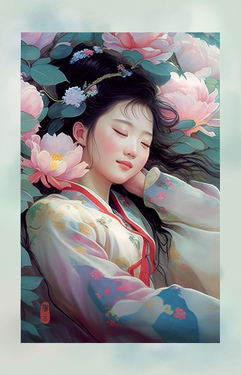 用Ai致敬经典——《红楼梦》金陵十二钗（图ZMzM4MDA3MjQ0） - AI作品 - 站酷设计师靳思JS原创素材 - 站酷ZCOOL