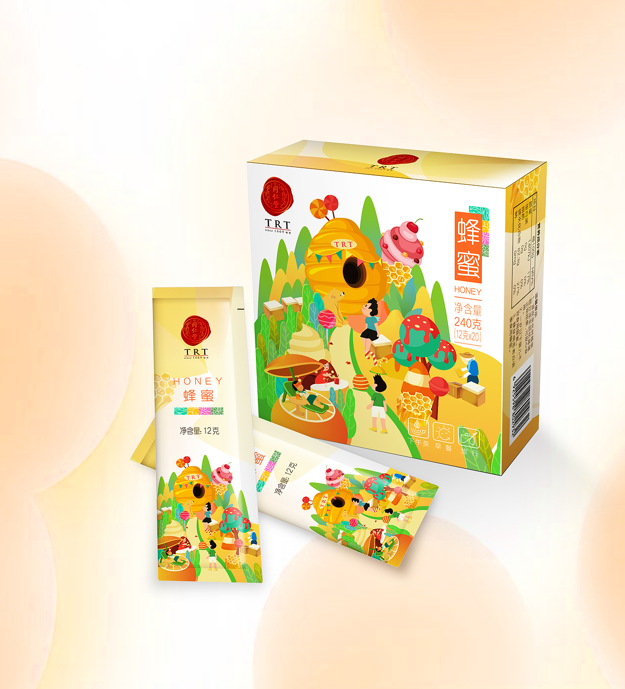 同仁堂蜂蜜包装设计