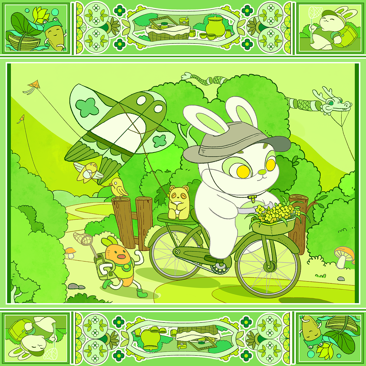 四季兔（图ZMzM1NzQyMTM2） - 商业插画 - 站酷设计师阿来LAI原创素材 - 站酷ZCOOL
