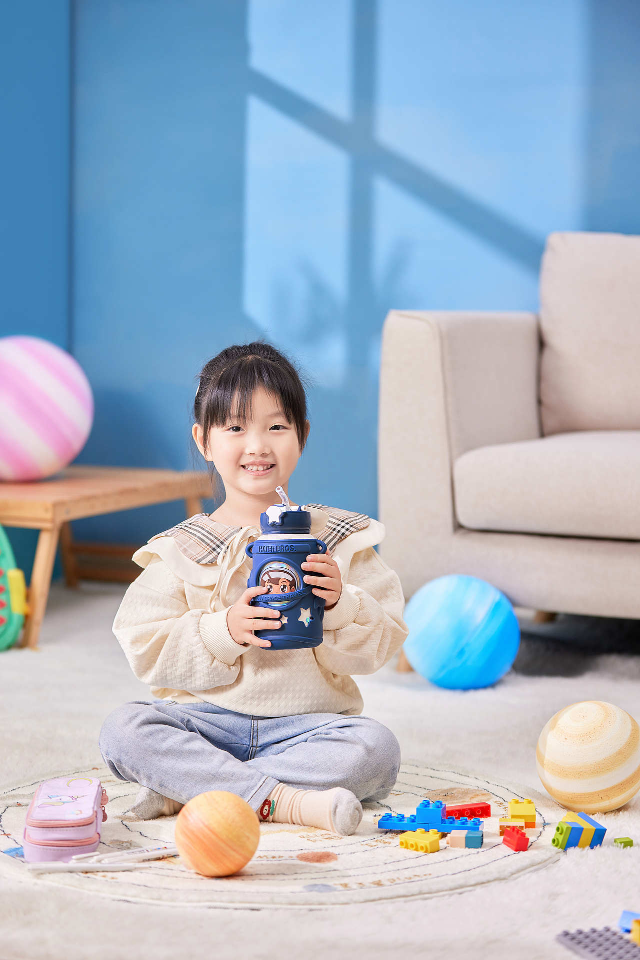 海尔兄弟儿童太空保温杯×颛孙奥