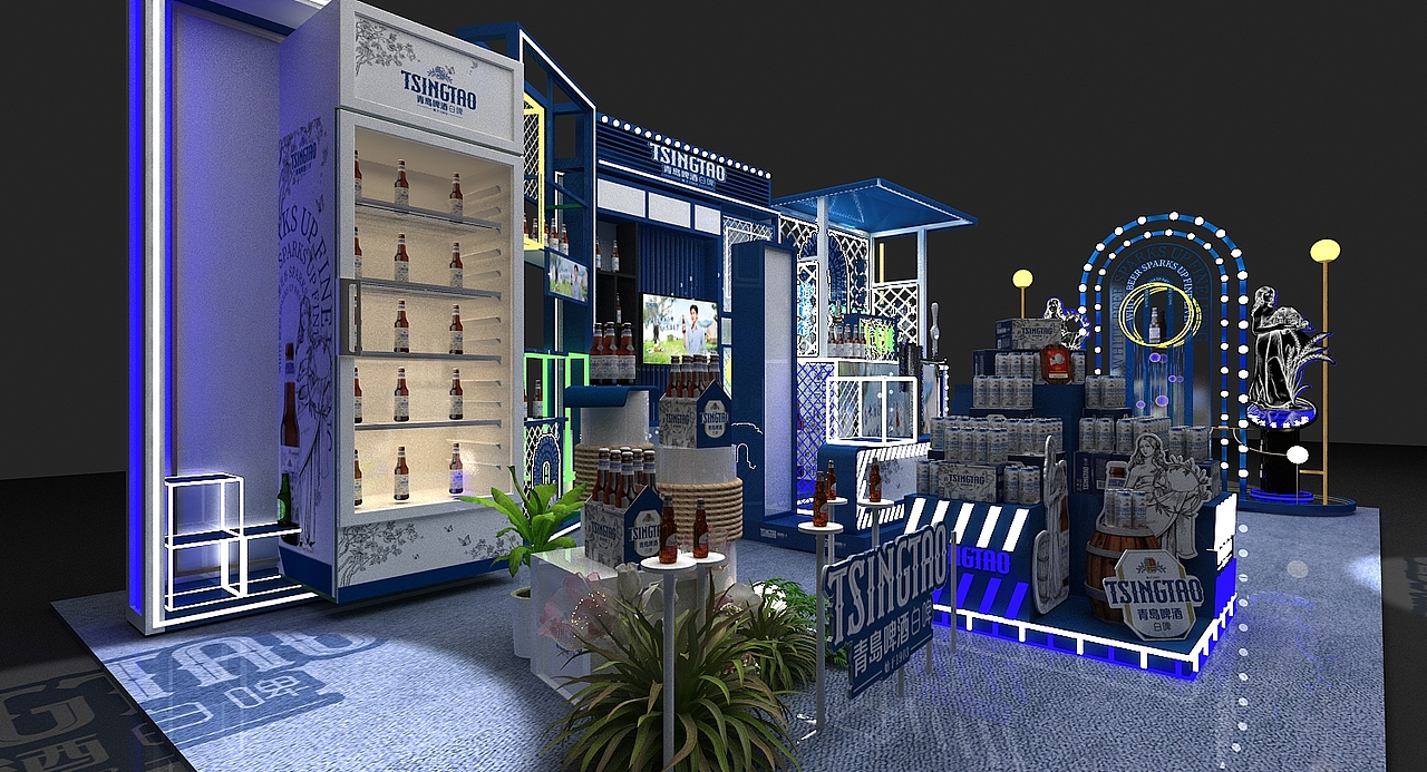3D效果图-青岛白啤系列店中店（图ZMzQzNzQ2MDM2） - 场景 - 站酷设计师阿啥啥啥原创素材 - 站酷ZCOOL