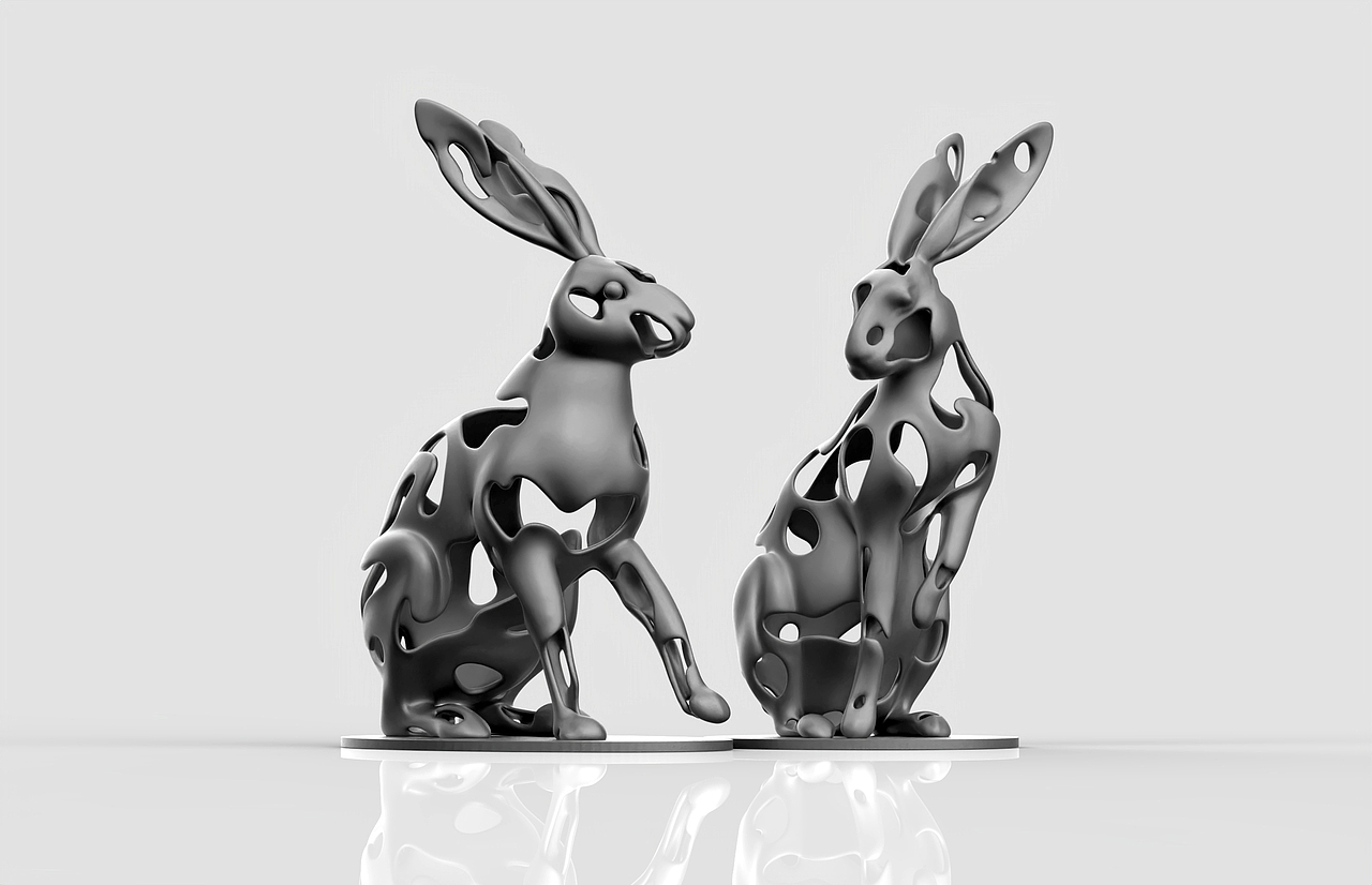 《瑞兔呈祥》2023祝大家新年快乐,兔年大吉!