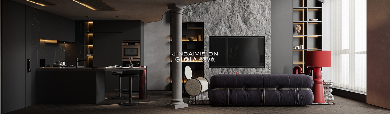 金该 | 暗黑系新作（图ZMjk2ODg3Mjk2） - 家装设计 - 站酷设计师金该画图壹哥原创素材 - 站酷ZCOOL