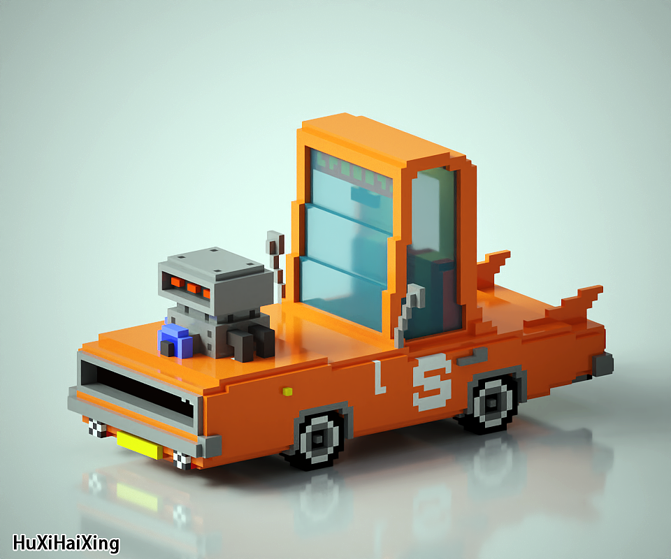 MagicaVoxel -小跑车（图ZMzU0NTc1NjUy） - 建筑/空间 - 站酷设计师虎玺海星原创素材 - 站酷ZCOOL