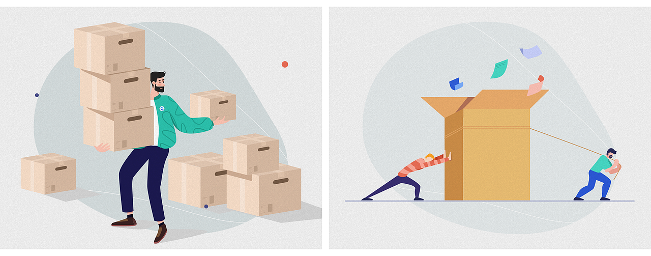 ExaVault官网插画