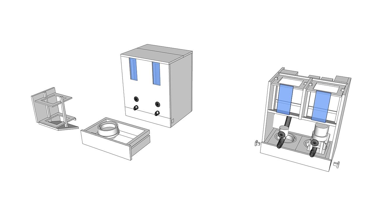 为高中生申请专利特意设计构思及制作的实体模型