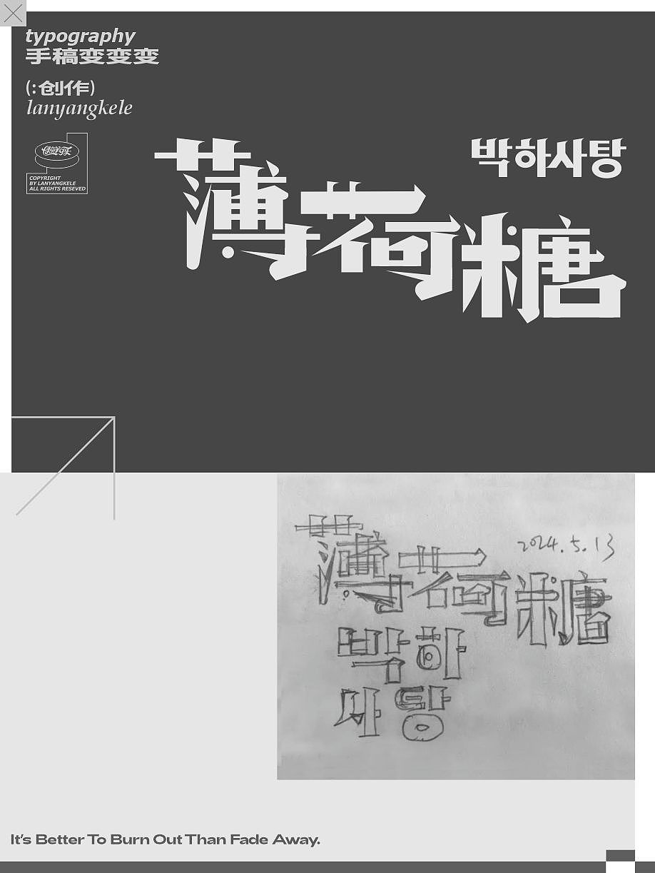 手稿变变变（图ZMzcwODIyNTA0） - 字体/字形 - 站酷设计师懒羊可乐原创素材 - 站酷ZCOOL