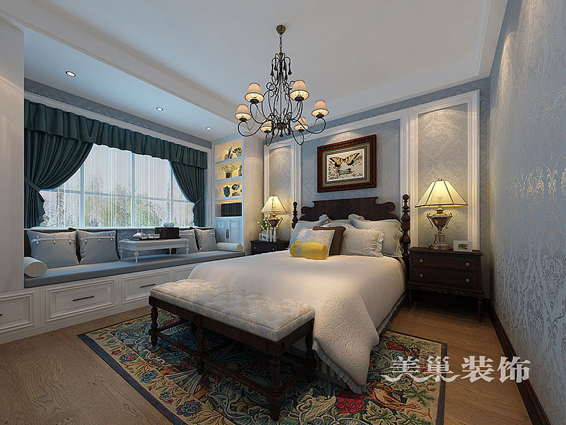 物华国际四室两厅装修效果图——卧室