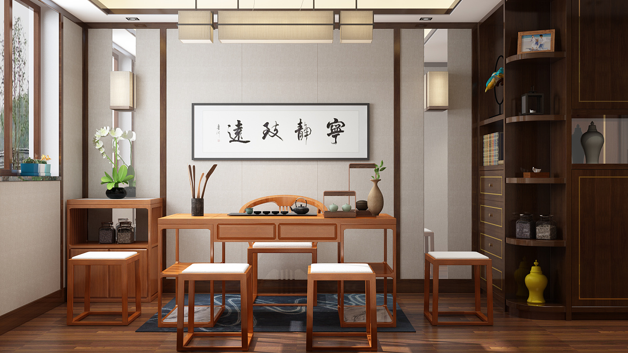 中式茶室/书房