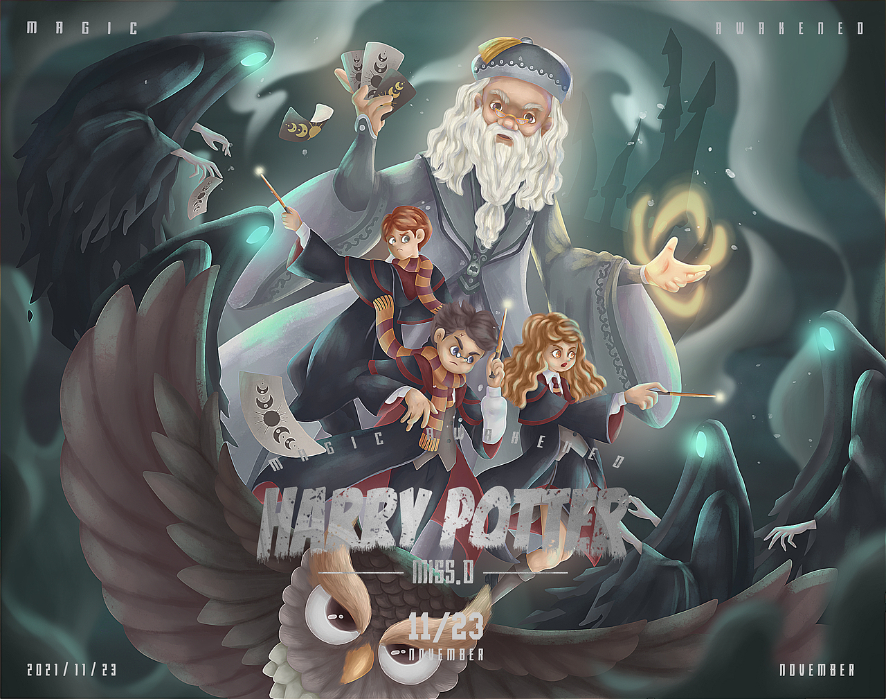哈利波特魔法厚涂（图ZMjgwNjMzNzAw） - 创作习作 - 站酷设计师河豚吃鱼丸Miss_D原创素材 - 站酷ZCOOL