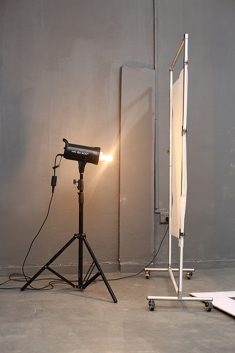 男装暗色调t恤场景布光教程