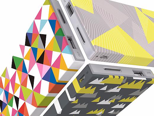 亿觅emie印记移动电源（个人主页-ZMjQ2NTA1NTI=） - 图案 - 站酷设计师maggie咔咔红白蓝原创素材 - 站酷ZCOOL