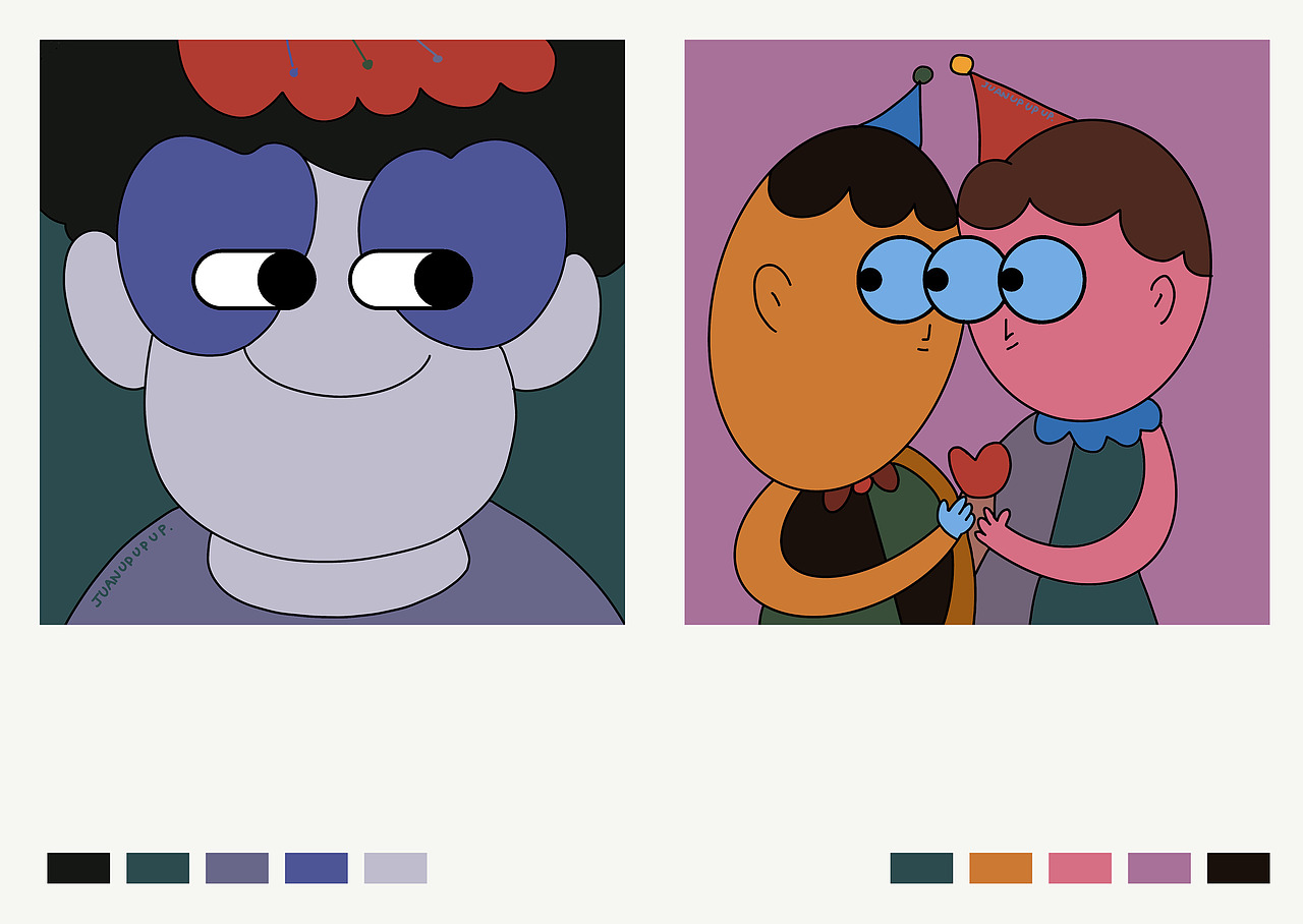 2021年终总结（图ZMjkwMzE3NTAw） - 艺术插画 - 站酷设计师卷卷upupup原创素材 - 站酷ZCOOL