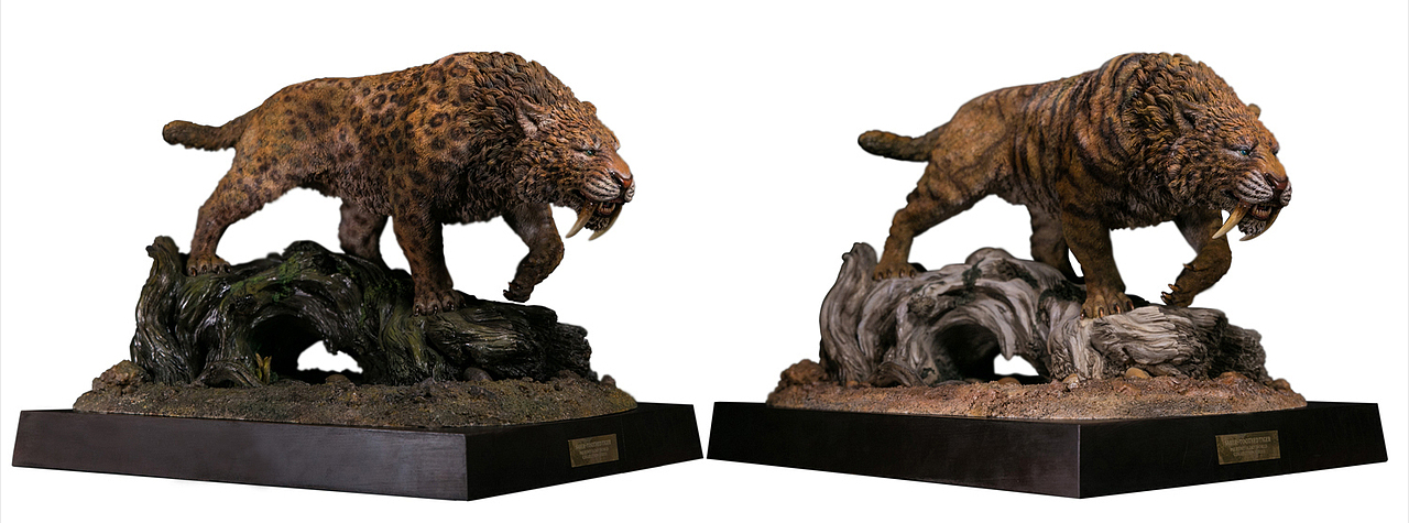 刃齿虎(剑齿虎) 收藏级雕像（图ZOTY5MDMzMjA=） - 生活用品 - 站酷设计师DAMTOYS原创素材 - 站酷ZCOOL