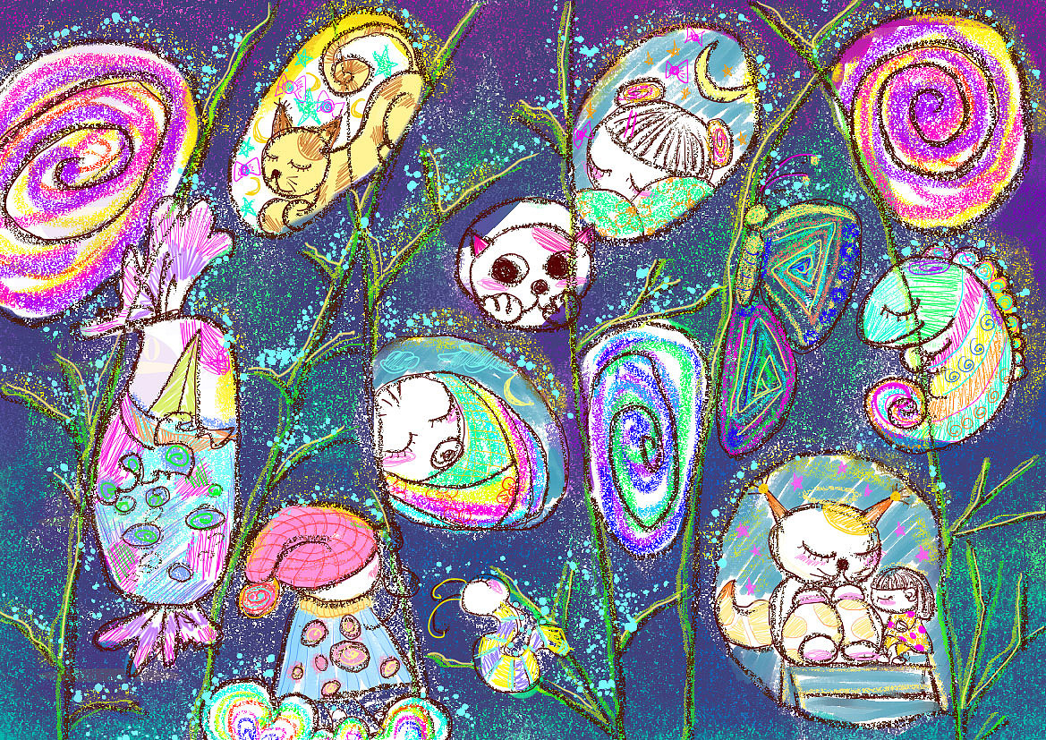 栗子的糖果梦·系列插画——致敬母亲，母亲节快乐！（图ZMjQ5NzM1MzY4） - 商业插画 - 站酷设计师里子Liz原创素材 - 站酷ZCOOL