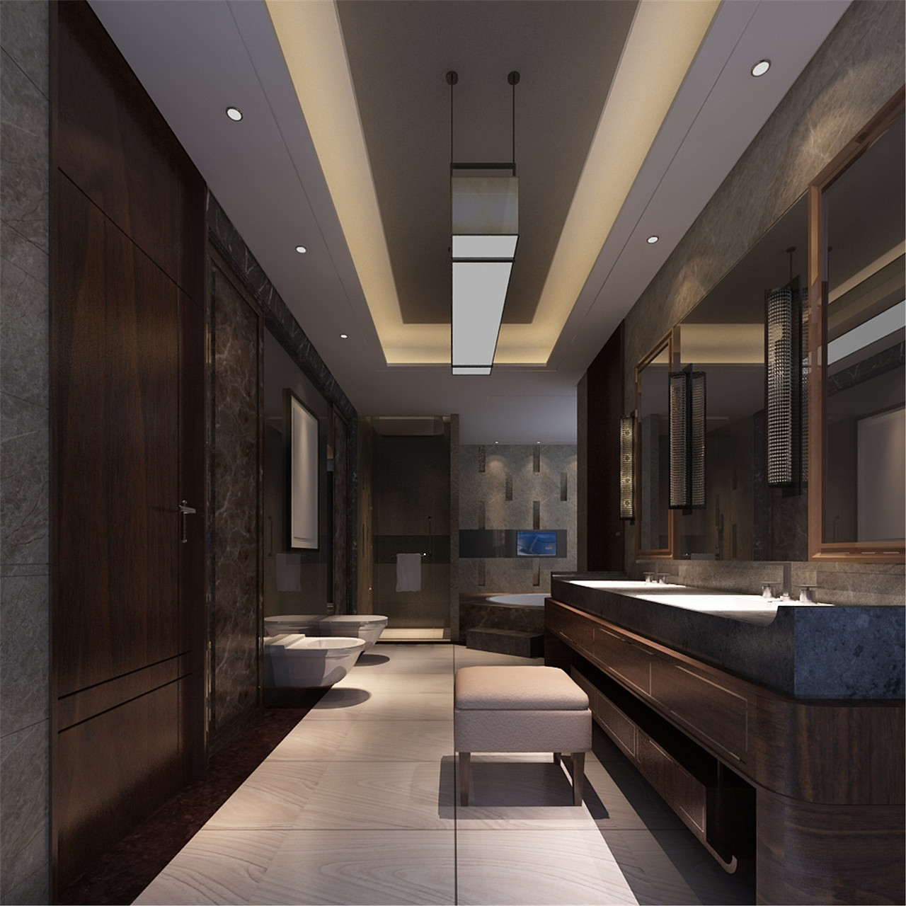 HBD华贝设计:博菲特诺别墅空间设计,室内空间设计