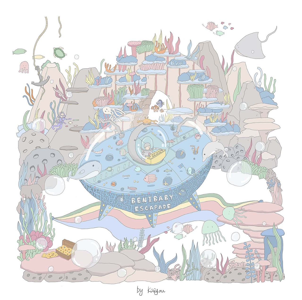 原创插画系列 - 03 海底世界 DEEP SEA