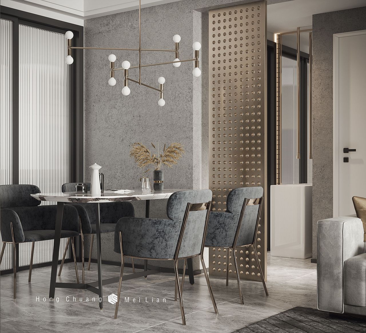 鸿创美联|现代 新潮 小户型（图ZMTkxMjY3MTA0） - 家装设计 - 站酷设计师空间本深设计原创素材 - 站酷ZCOOL