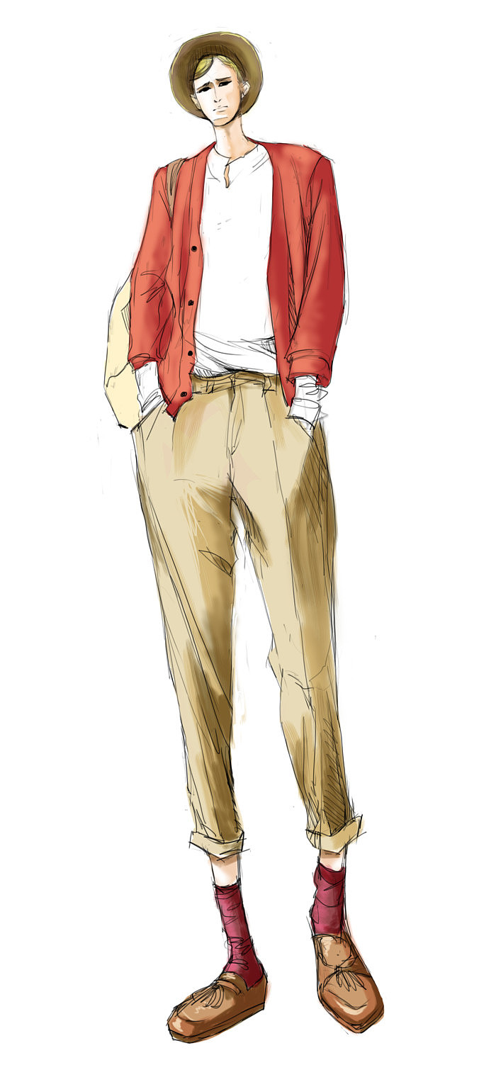 一大波长腿欧巴手绘!