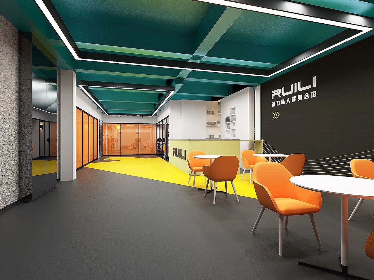 锐力健身会所（图ZMTg3OTkzNTI0） - 家装设计 - 站酷设计师靖煜怒那原创素材 - 站酷ZCOOL