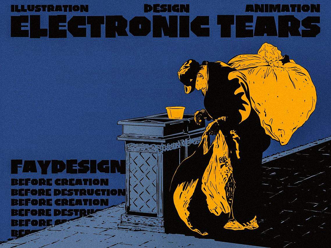 [原创插画设计] ELECTRONIC TEARS - Finder（图ZMzYwMjY5NjYw） - 海报 - 站酷设计师FAY橙原创素材 - 站酷ZCOOL