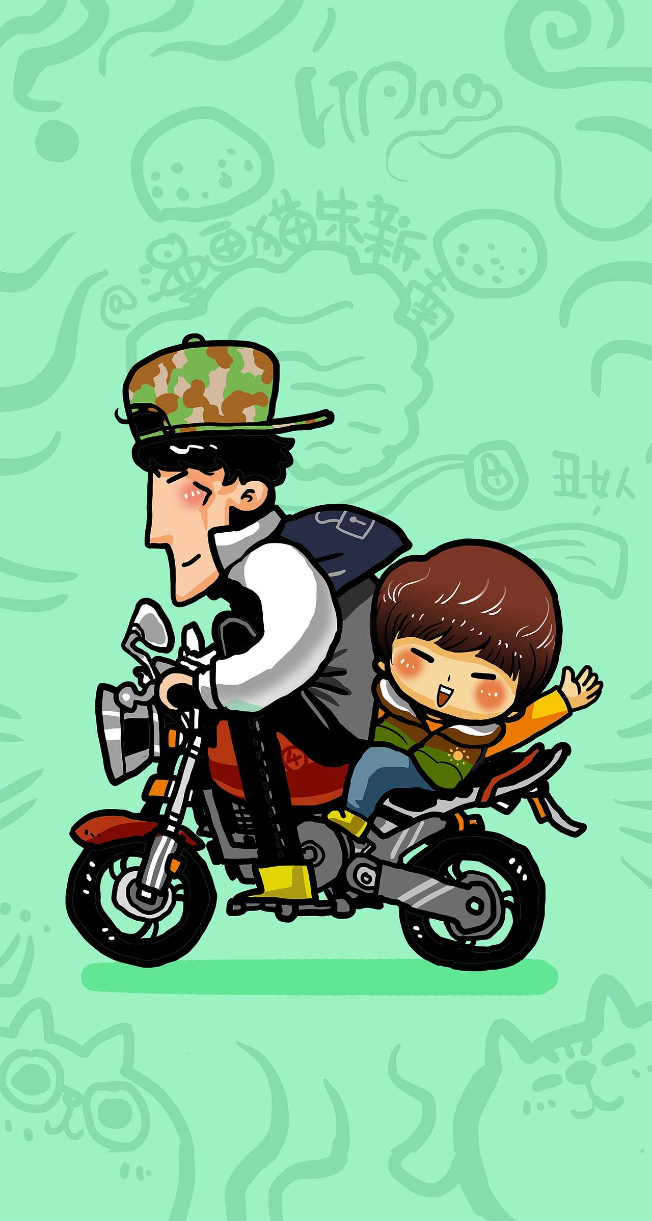 爸爸去哪儿 第三弹|动漫|短篇/格漫|漫画猫朱新南_原创作品-站酷zcool