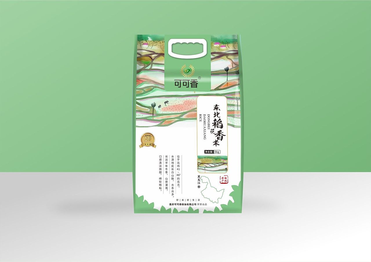 可可香—大米生产企业包装系列设计（图ZMjExOTkzNjM2） - 包装 - 站酷设计师愉船设计原创素材 - 站酷ZCOOL