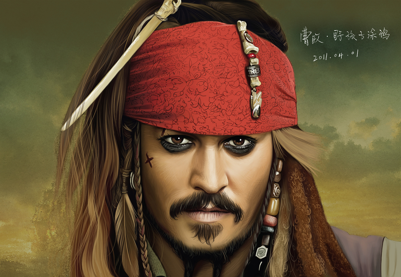 教你电脑ps涂鸦:加勒比海盗4