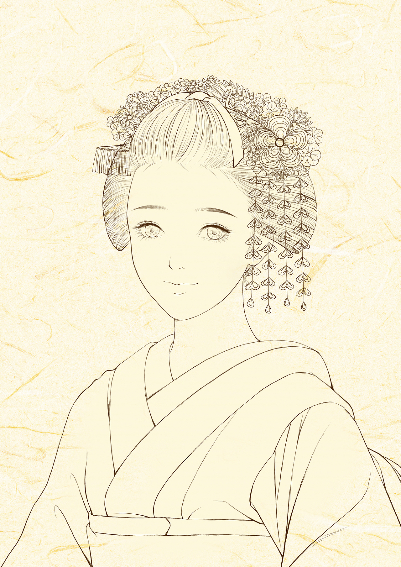 原创作品《艺伎》