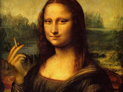 蒙娜丽莎的香烟（个人主页-ZMjQzMjExNDA=） - 海报 - 站酷设计师臭龙LOONG原创素材 - 站酷ZCOOL