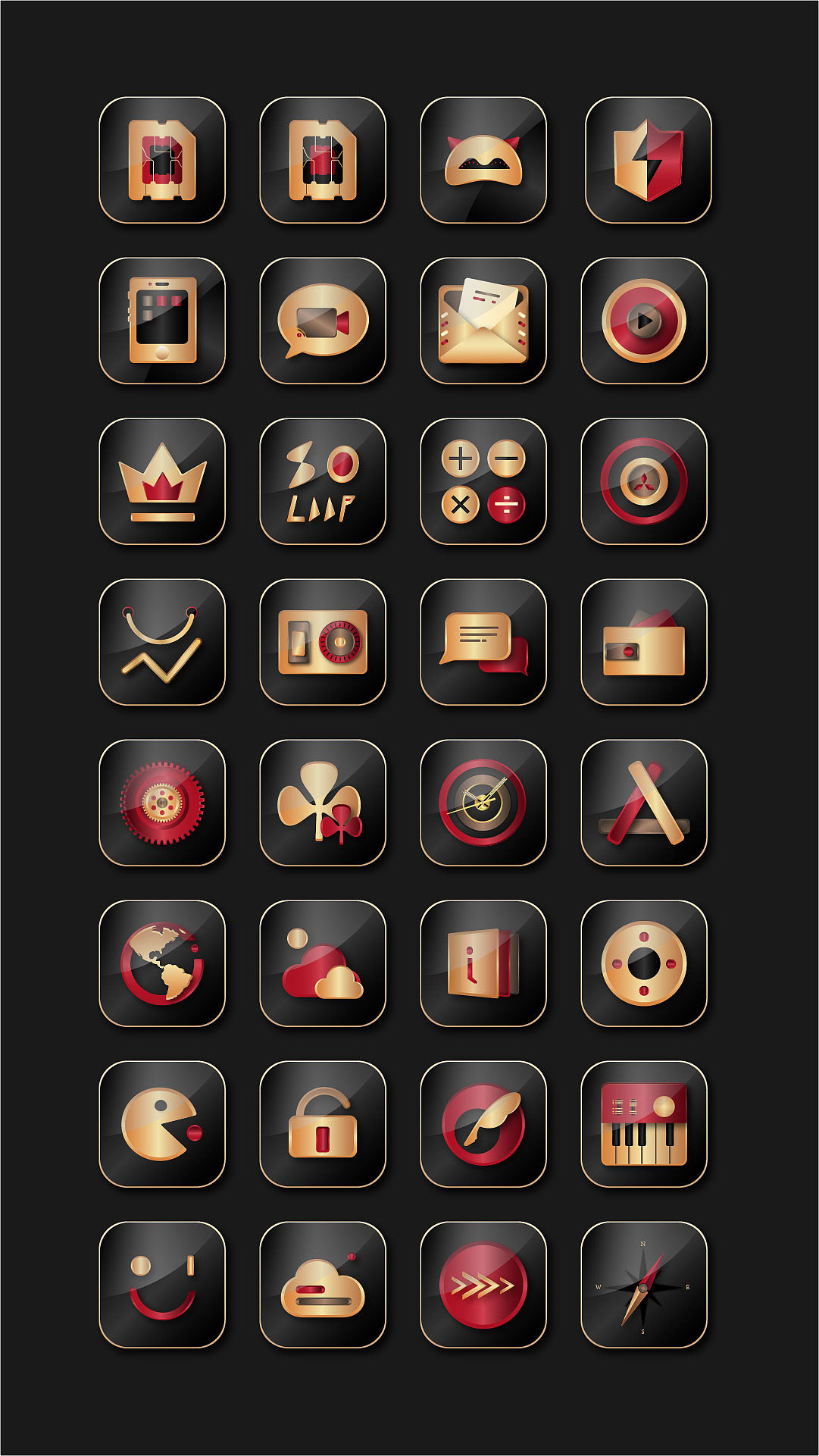 表盘主题设计（图ZMjI0NTIyODA4） - 主题/皮肤 - 站酷设计师赤子心tw原创素材 - 站酷ZCOOL