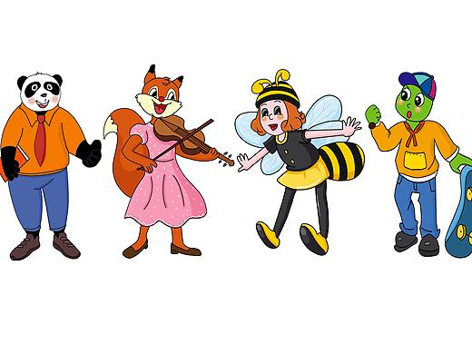 插画人物设计（个人主页-ZNDgyODk3MDQ=） - 儿童插画 - 站酷设计师小麦哇原创素材 - 站酷ZCOOL