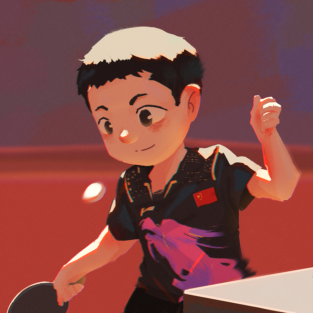 插画绘画过程】夏日柠檬茶标签奥运会乒乓球马龙q版作品信息创作时间2