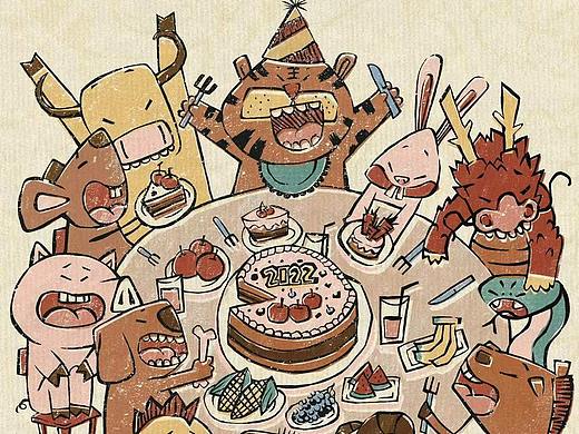 一起来唱生日歌!