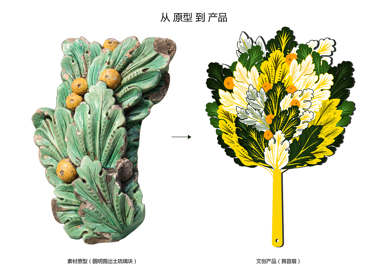 圆明园文创产品-茛苕扇