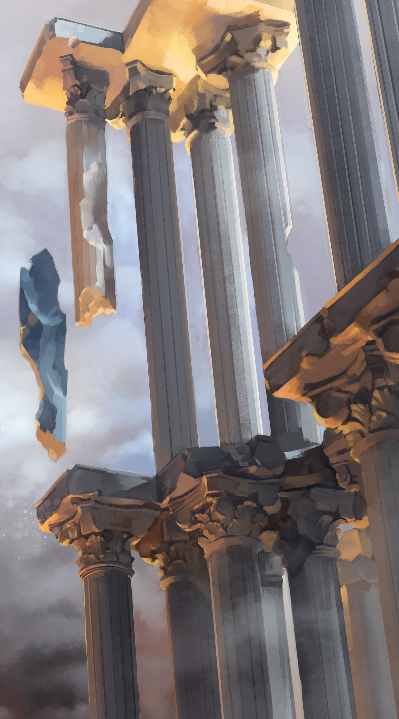 雅典娜神殿|插画|创作习作|woshikongm - 原创作品 - 站酷 (zcool)