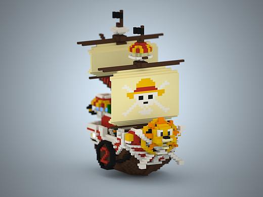 MagicaVoxel海贼王（个人主页-ZMzQ0Nzk2ODg=） - 场景 - 站酷设计师Isabella甜甜原创素材 - 站酷ZCOOL