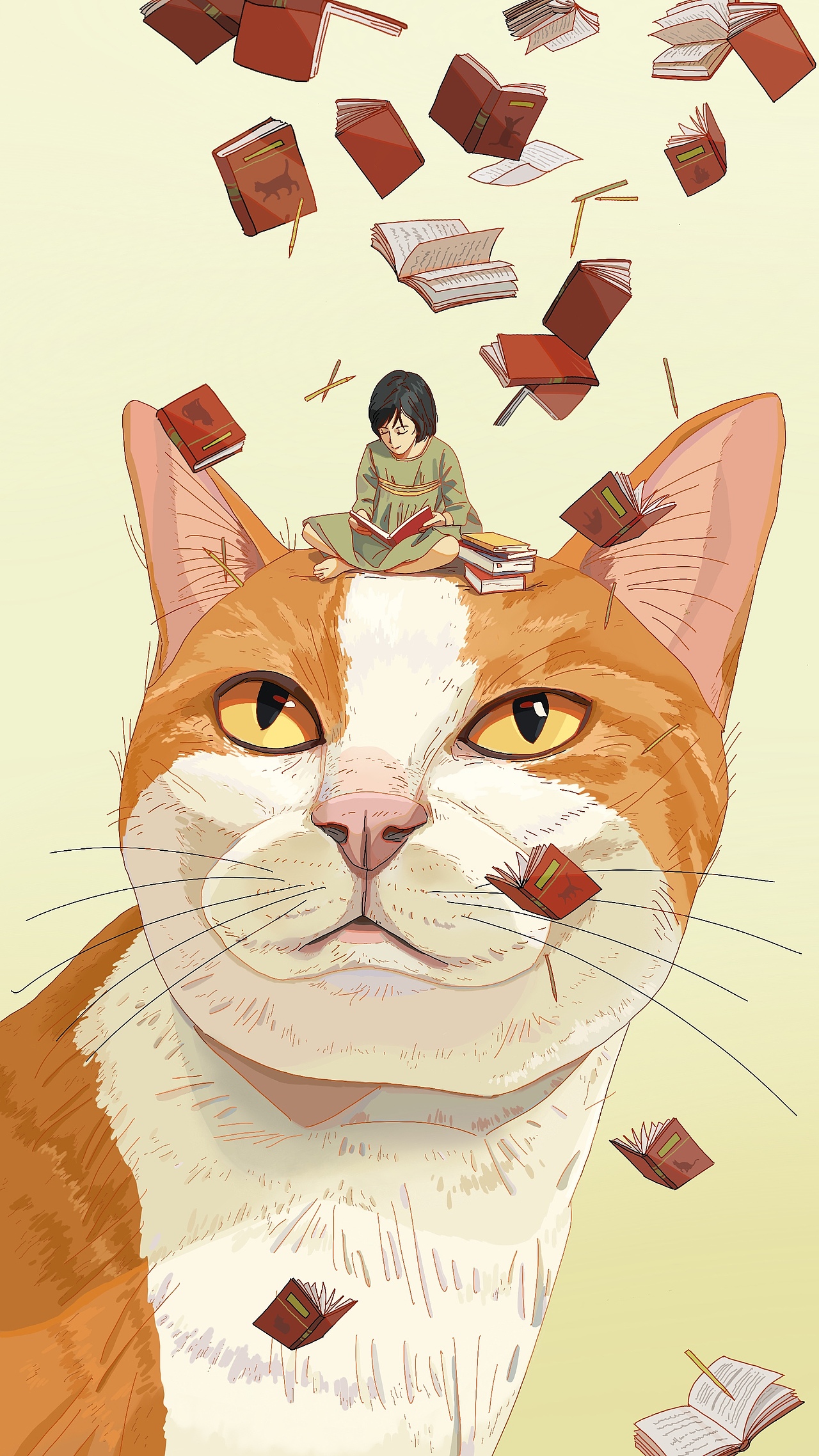 我的生活都是橘猫（图ZMjY0MDgzODUy） - 商业插画 - 站酷设计师清爽的地瓜原创素材 - 站酷ZCOOL