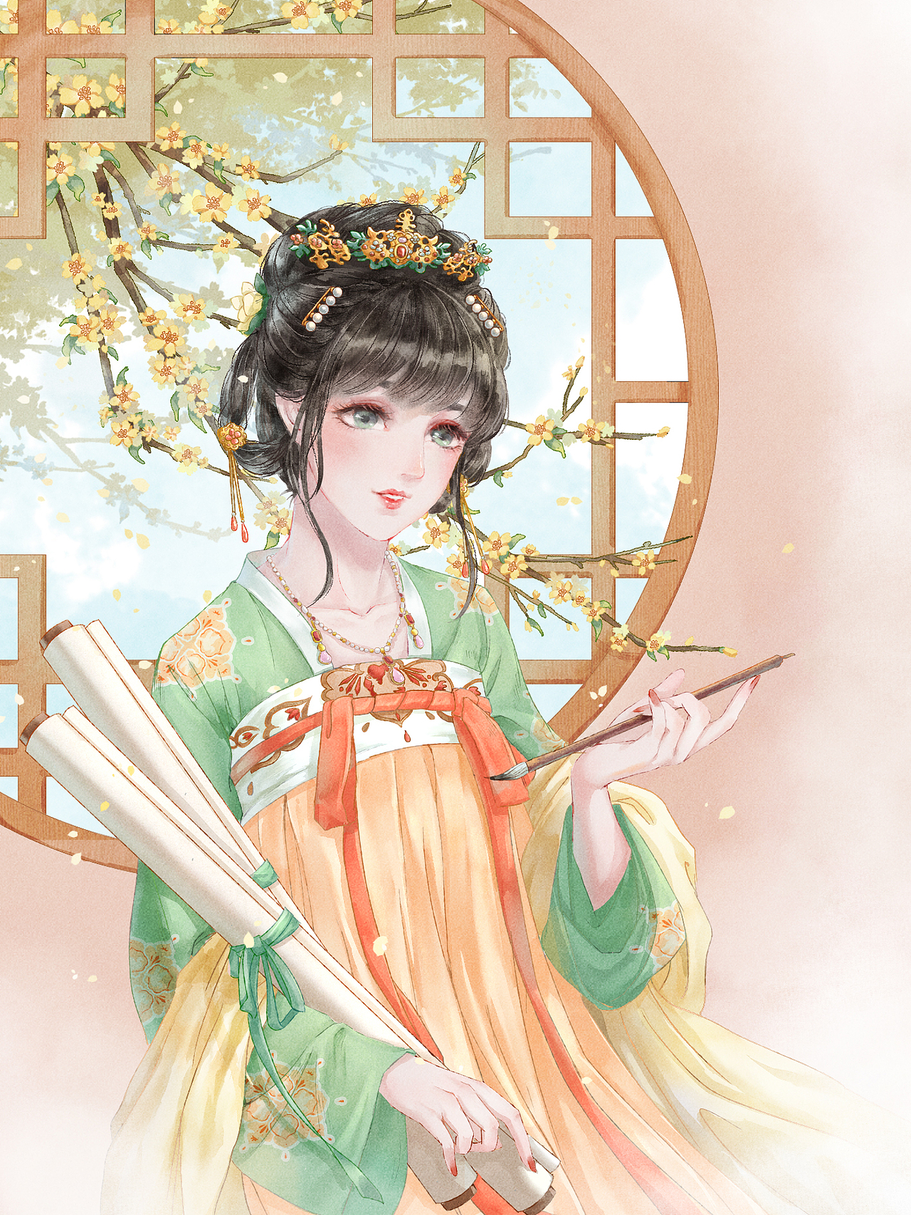 《时锦》 个人练习（图ZMjAyNzEzOTgw） - 创作习作 - 站酷设计师野鹿子X原创素材 - 站酷ZCOOL