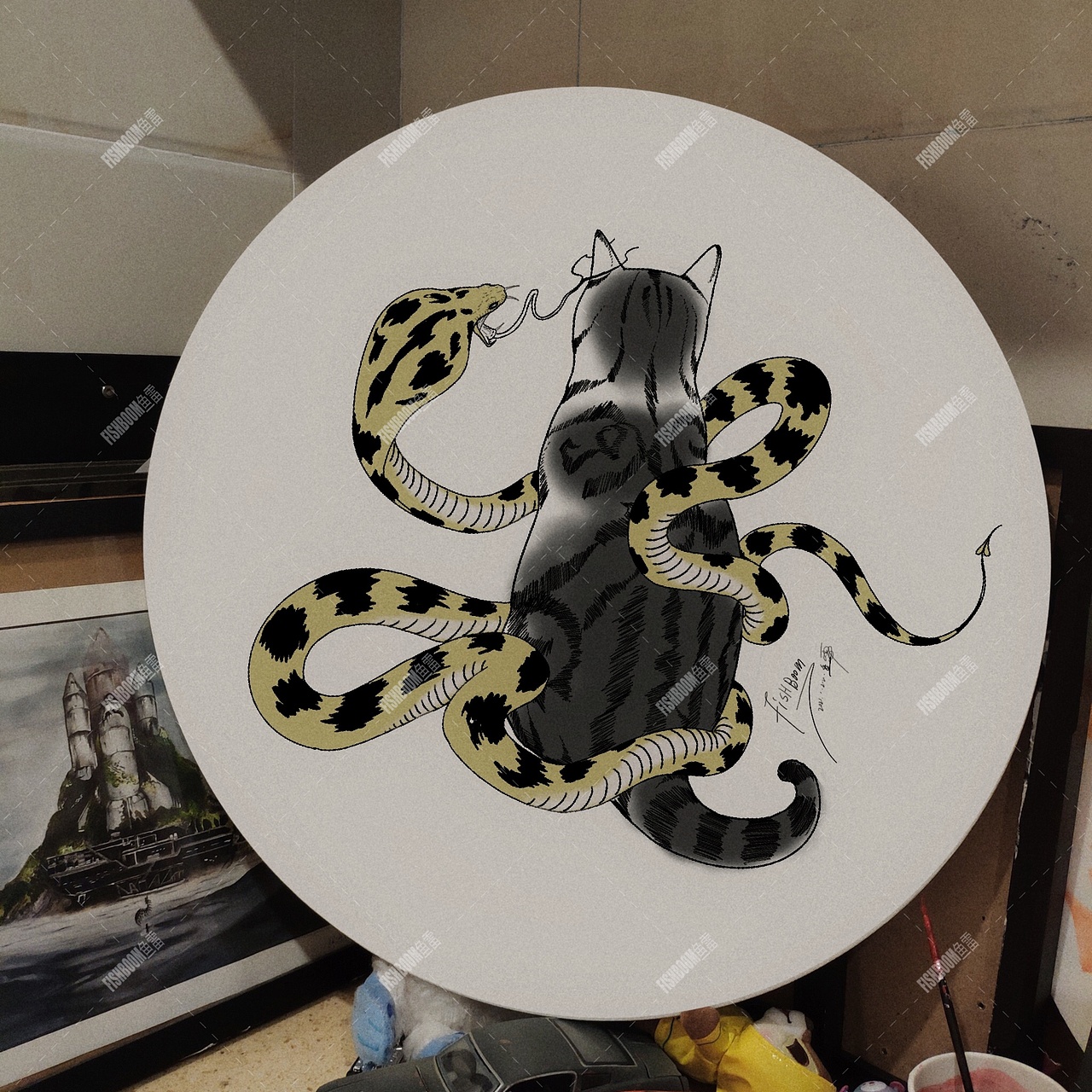 画满100条不同的蛇第24条《猫蛇》 未经允许禁止拿