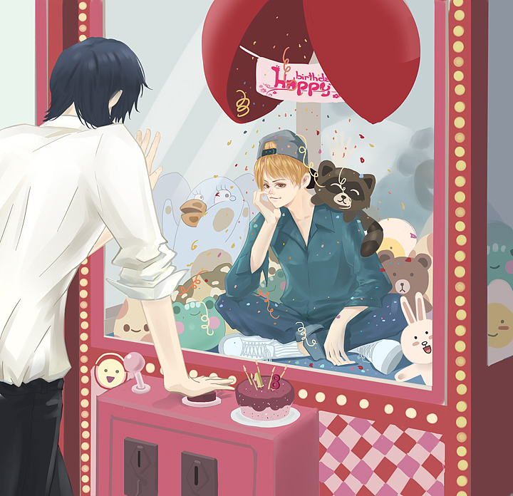 黄烦烦生日快乐（图ZMTI0NjcyNjU2） - 新锐潮流插画 - 站酷设计师亲亲猫眯原创素材 - 站酷ZCOOL