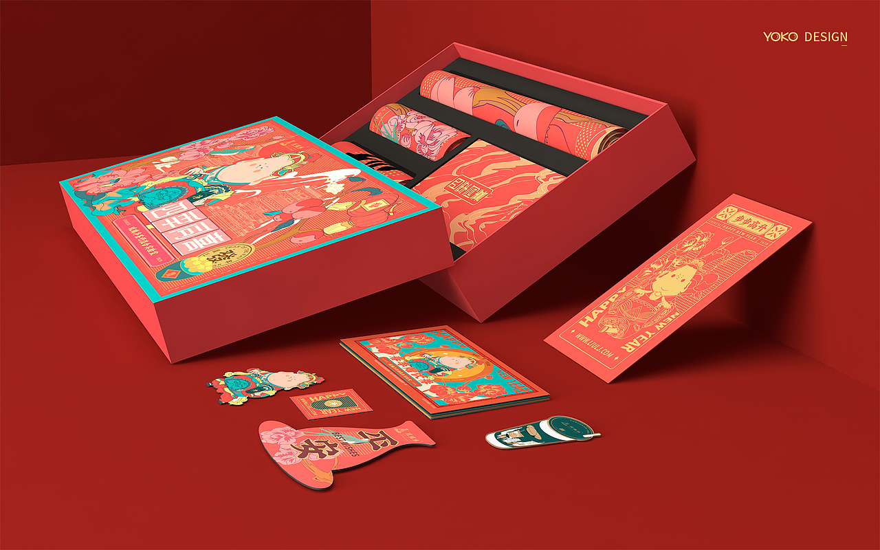 陪你 【四季同喜】｜琉璃净新年礼盒（图ZMTg5NDc4NTg4） - 包装 - 站酷设计师有空品牌设计机构原创素材 - 站酷ZCOOL