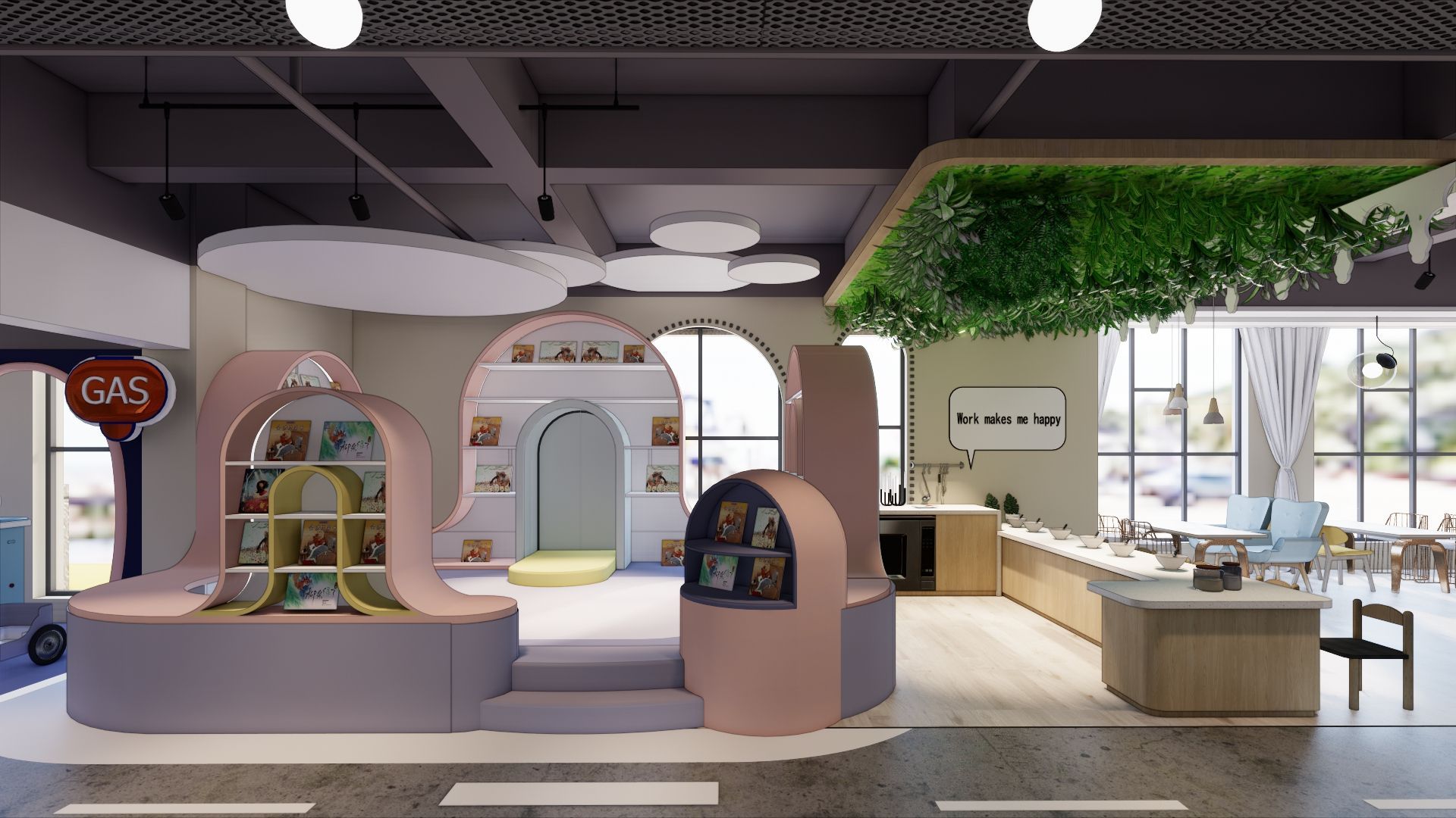 浙江融社装饰经典案例--卡布鲁亲子餐厅|空间|室内设计|叶叶叶叶