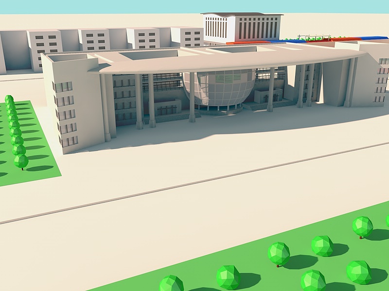 内蒙科技大学建模与H5广告制作#青春答卷2016#（图ZNTA4MDE5ODQ=） - 建筑/空间 - 站酷设计师zebulonChan原创素材 - 站酷ZCOOL