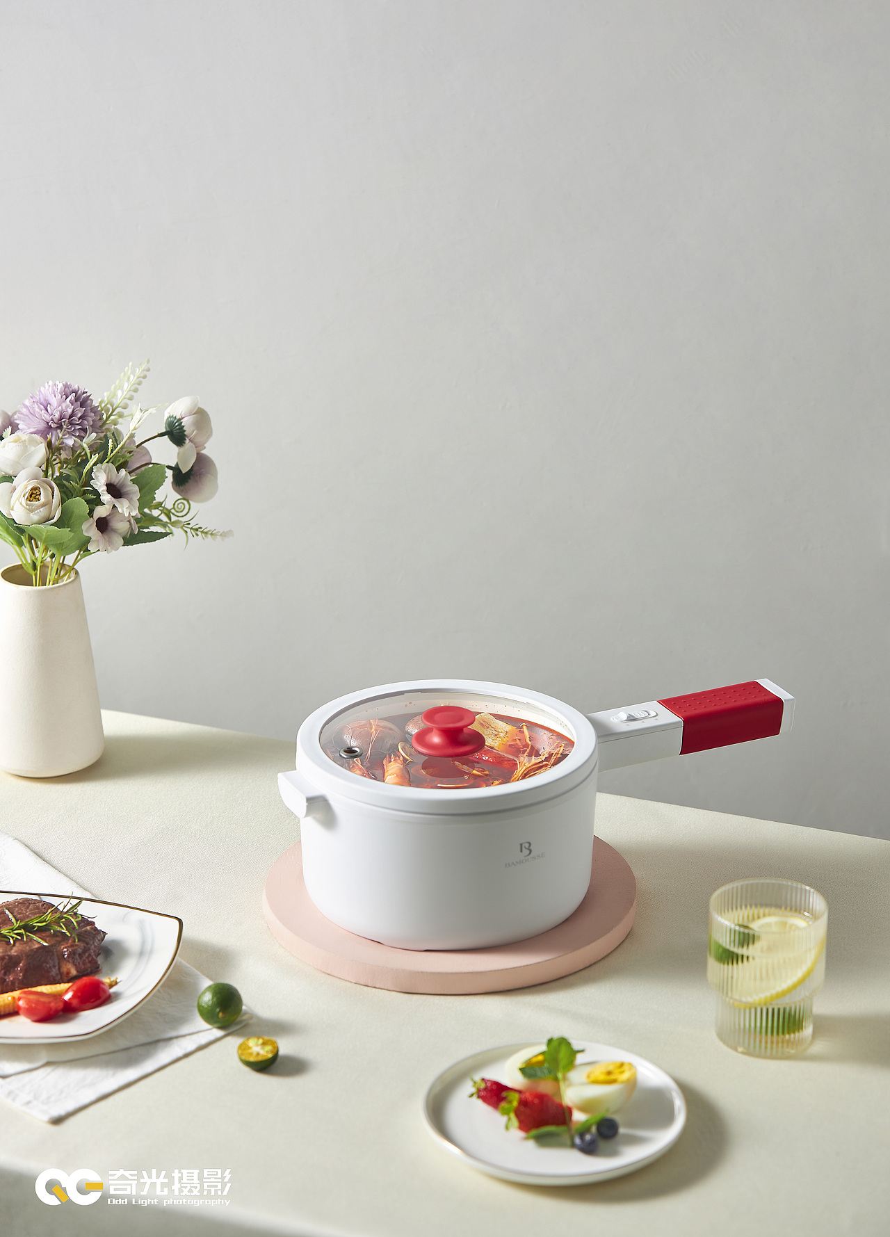 小家电拍摄|电煮锅场景图片|奇光摄影