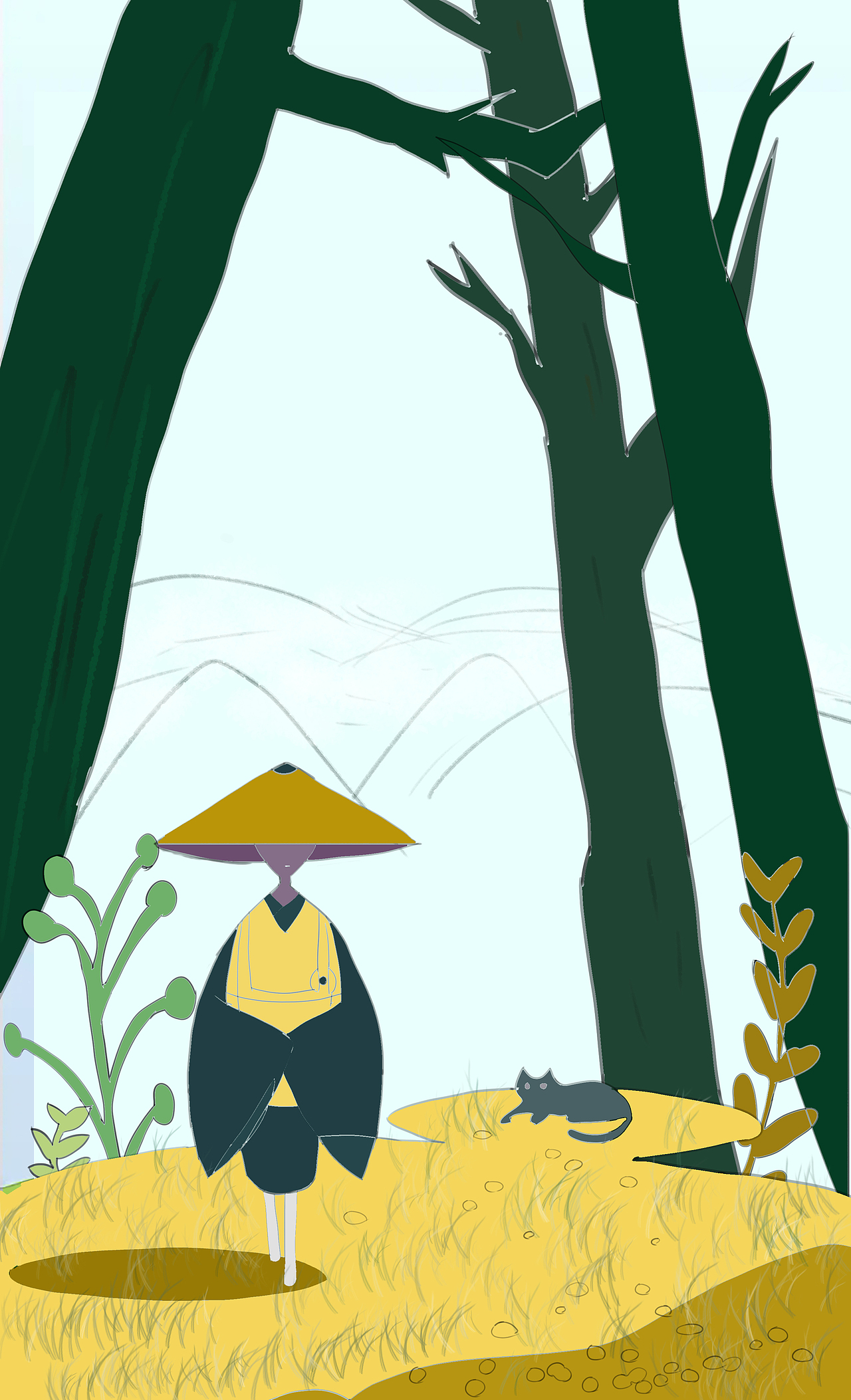 日系风插画临摹（图ZMjgwNzQ4OTYw） - 创作习作 - 站酷设计师故梦又长安原创素材 - 站酷ZCOOL